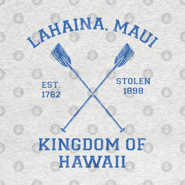 Lahaina Maui Hawaii - Kingdom of Hawaii by Vector Deluxe